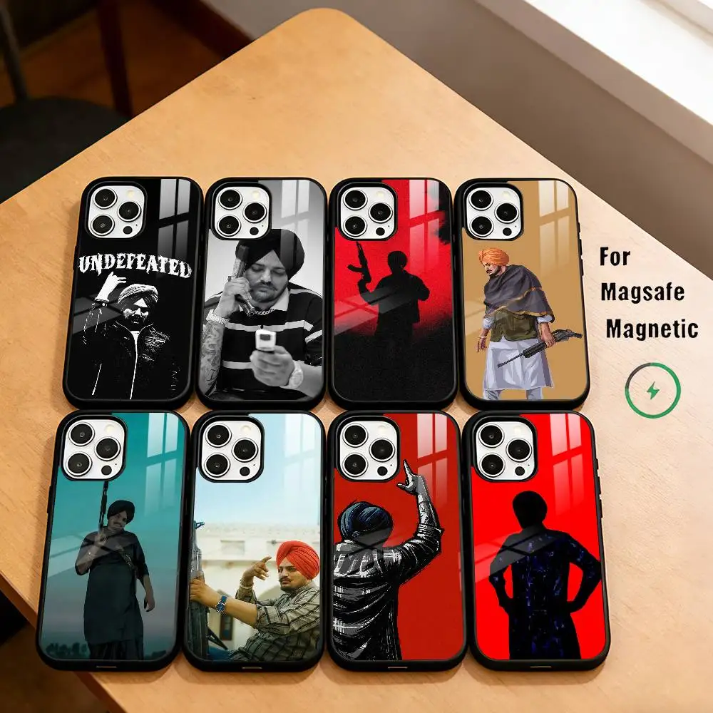 

RAPPER S-Sidhu M-Mooses Wala Phone Case For iPhone17,16,15,14,13,12,11 Plus,Pro Magnetic with Magsafe Wireless Charging