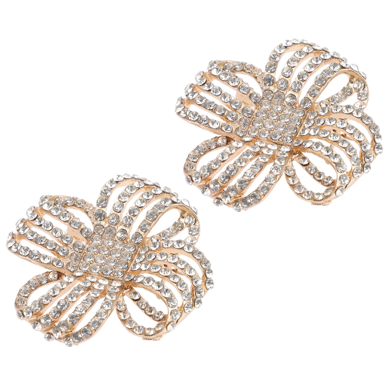 

Flower Ornaments Wedding Shoe Buckles Decoration Bridal Jewelry Accessories Rhinestone Buttons Glass Women's High Heels