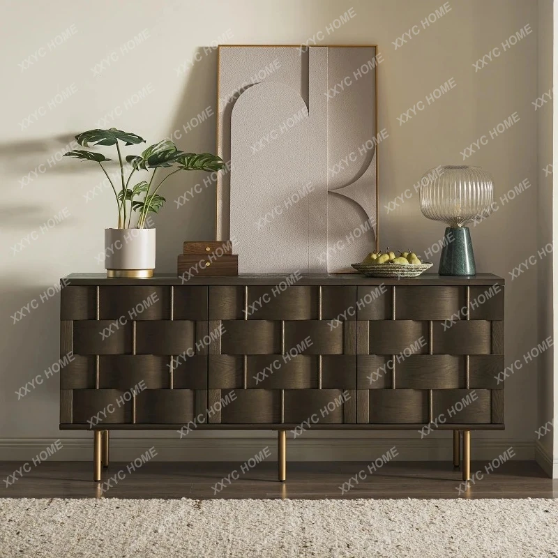 A sale retro side cabinet light luxury medieval entrance locker