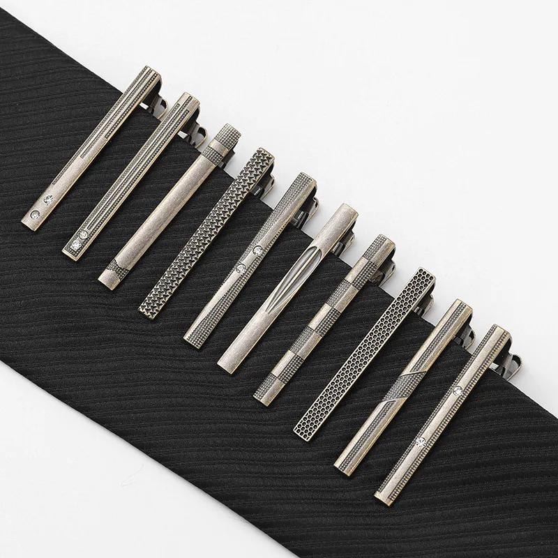 남성용 빈티지 고급 청동 넥타이 클립, 격식 있는 패션, 개성 거치대, 5 cm 트렌드