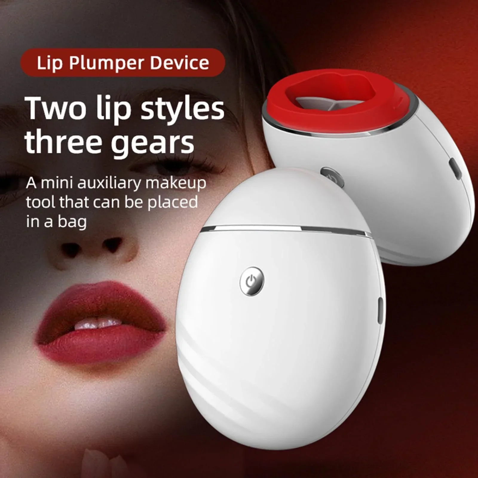 Electric Lip Vacuum Plumper Bigger Lip Enhancer Suction Plumper Tool Rechargeable Lip Augmentation Beauty Device