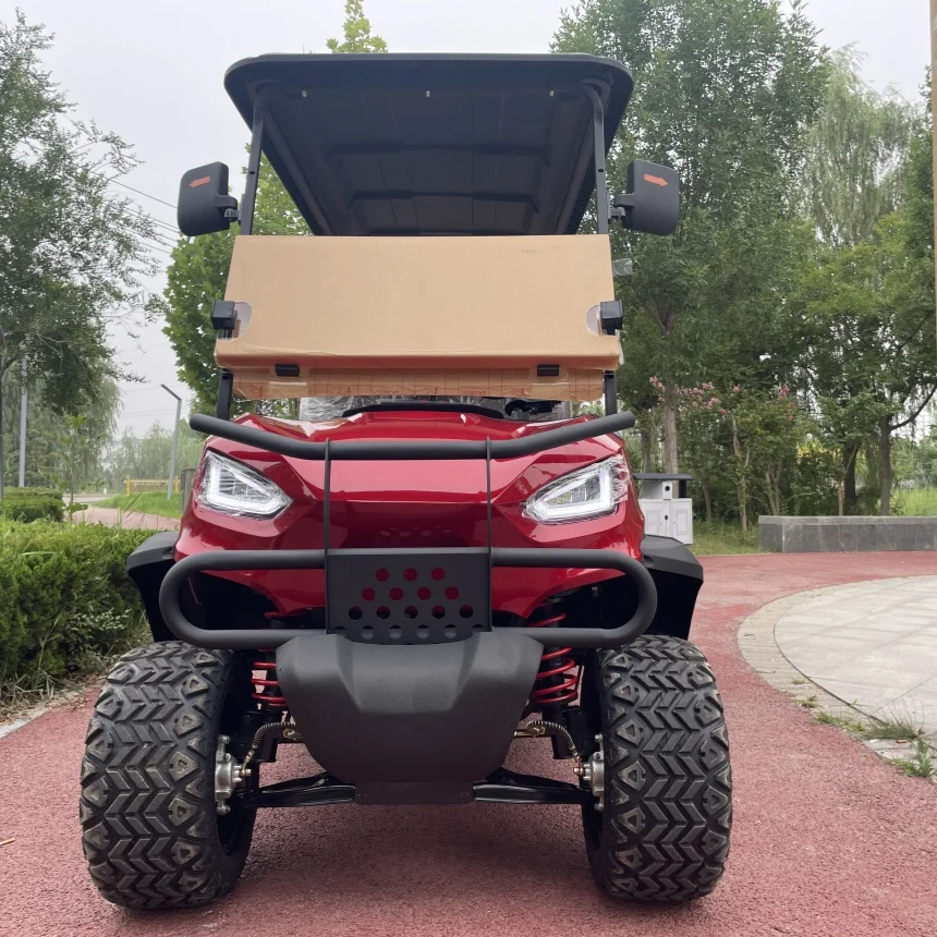 High Quality 350CC Gasoline Golf Cart 2 4 6 Seats 72V Lithium Battery New Energy Electric Golf Cart Scenic Sightseeing Car