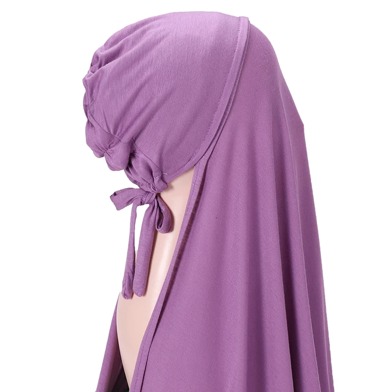 Hot Selling Instant Jersey Hijab For Muslim Women With inner Cap Bonnet Hijab For Muslim Women