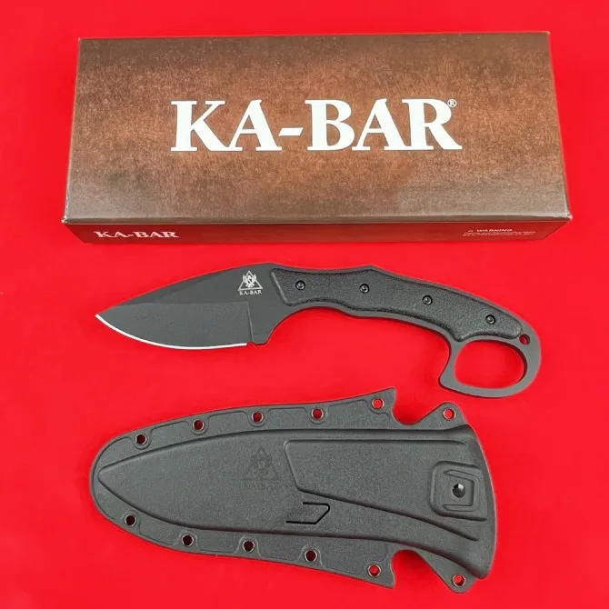 

KABB 2491 Straight Fixed Blade Knife AUS-8A Blade Integrated Handle Tactical Self Defense EDC Tool Camping Hunting Knives