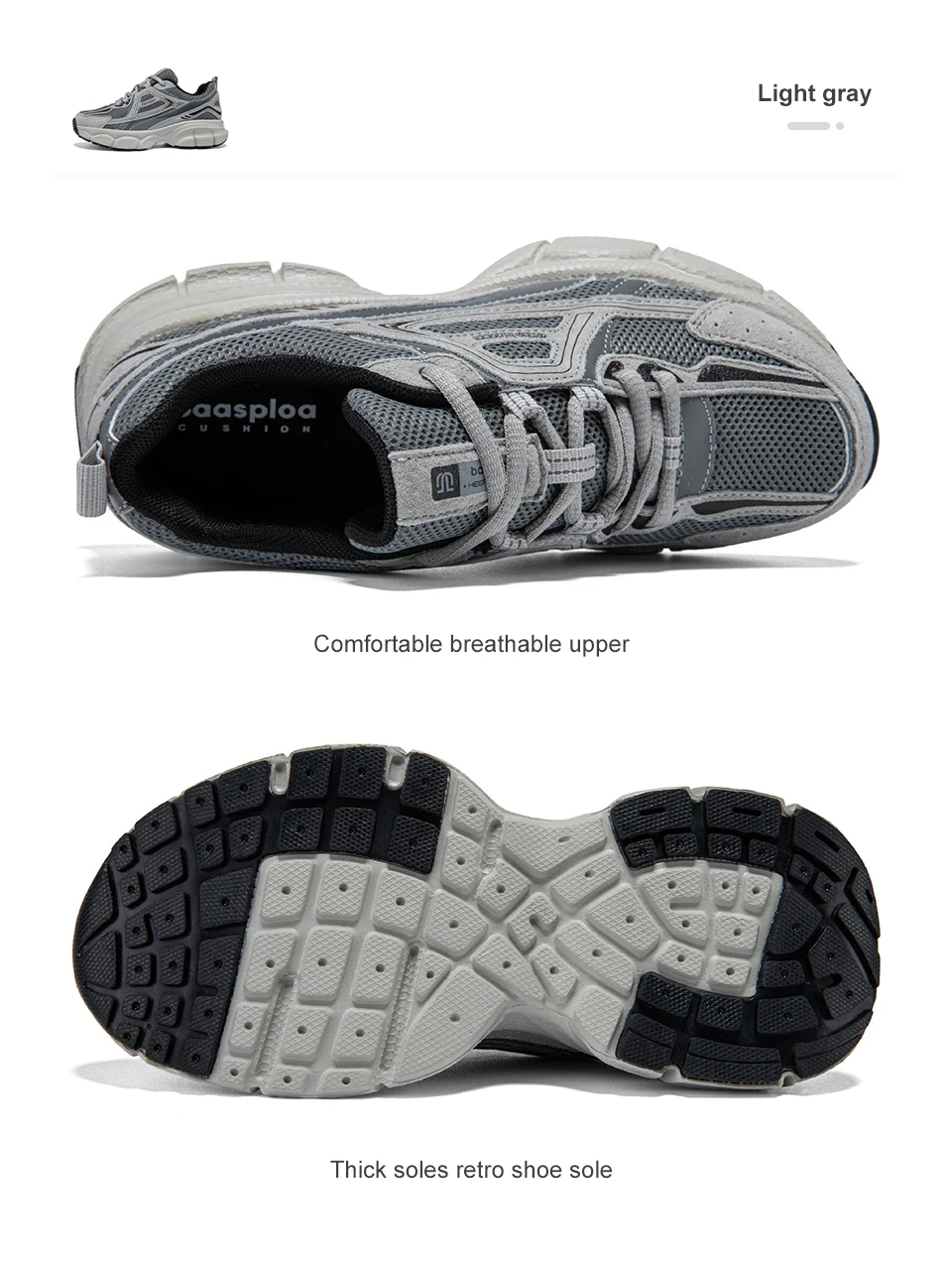 Baasploa Damen-Laufschuhe, modisch, leicht, aus Mesh, rutschfest, Jogging-Sneaker, für Damen, atmungsaktiv, bunt, Freizeitschuhe – Detail 16