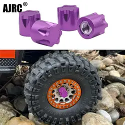 4szt Cnc Aluminum Alloy M4 Nakrętka Koło Obręcz Kołpak Do 1/10 Rc Crawler Traxxas Trx4 Trx6 Slash D90 D110 Scx10 Rc Tamiya Yokomo Hsp