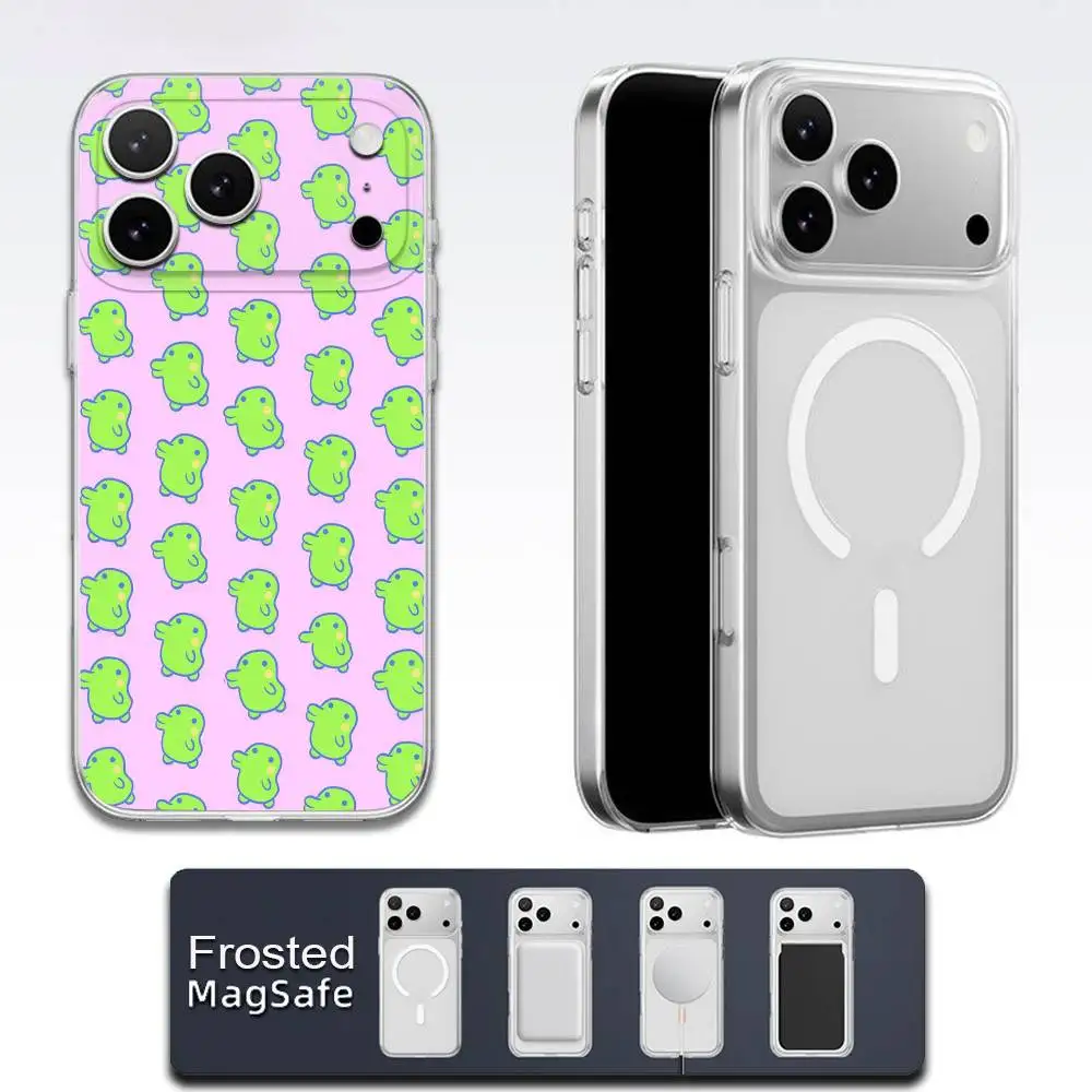 T-Tamagotchi Mametchi Kikitchi funda de teléfono para iPhone 17,16,15,14,13,12,11,Pro,Max,Plus,E,Air,Mini Magsafe esmerilado transparente