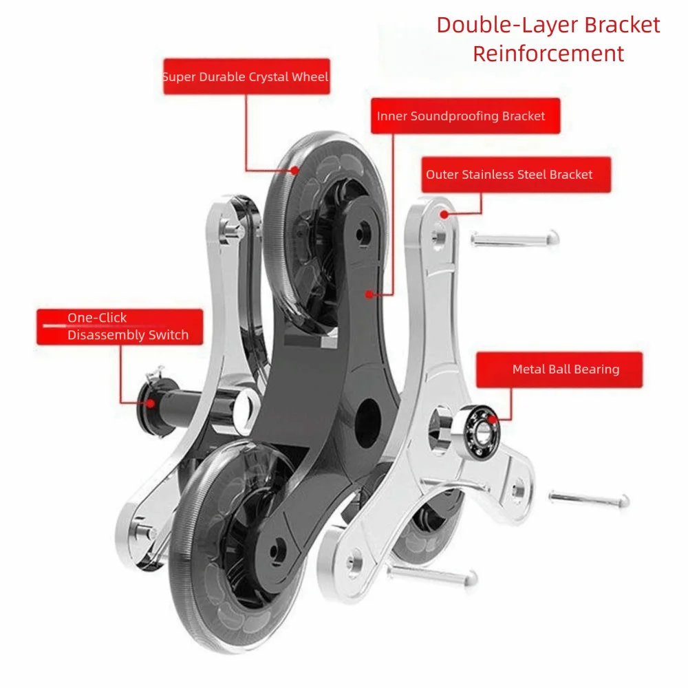 Stable Metal Frame Plastic Wheels Multi-Purpose Pu Stair Climbing Wheels Plastic Triangle Cart Wheels Utility Cart