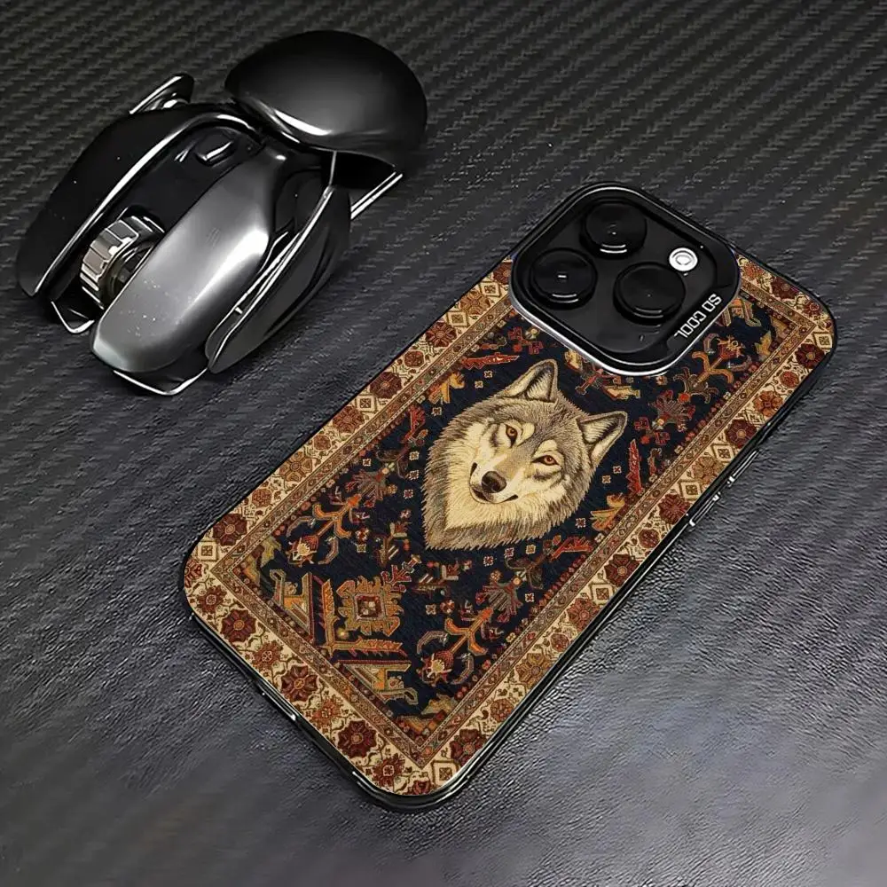 

Коричневый чехол в персидском стиле для iPhone 17, 16, 15, 14, 13, 12, 11 Pro/Max/Plus, противоударная задняя крышка с защитой от отпечатков пальцев