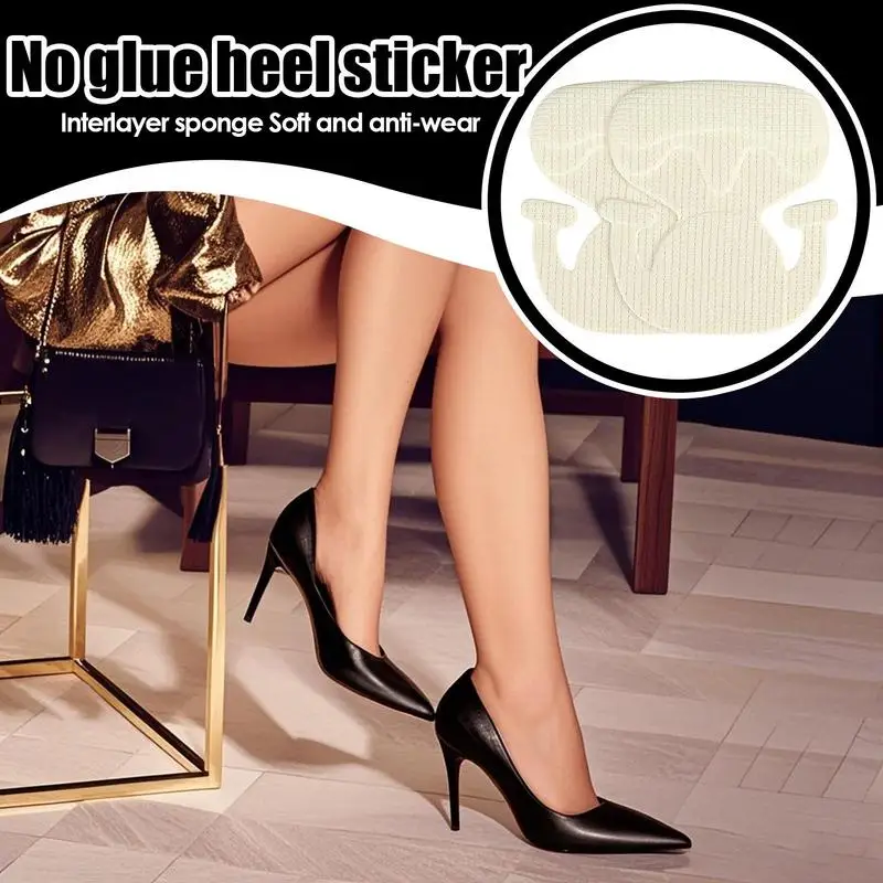 Heel Pads for Shoes Liner Inserts for Loose Shoes Soft Elephant Heel Protectors for Blisters Slipping and Rubbing Improved Fit