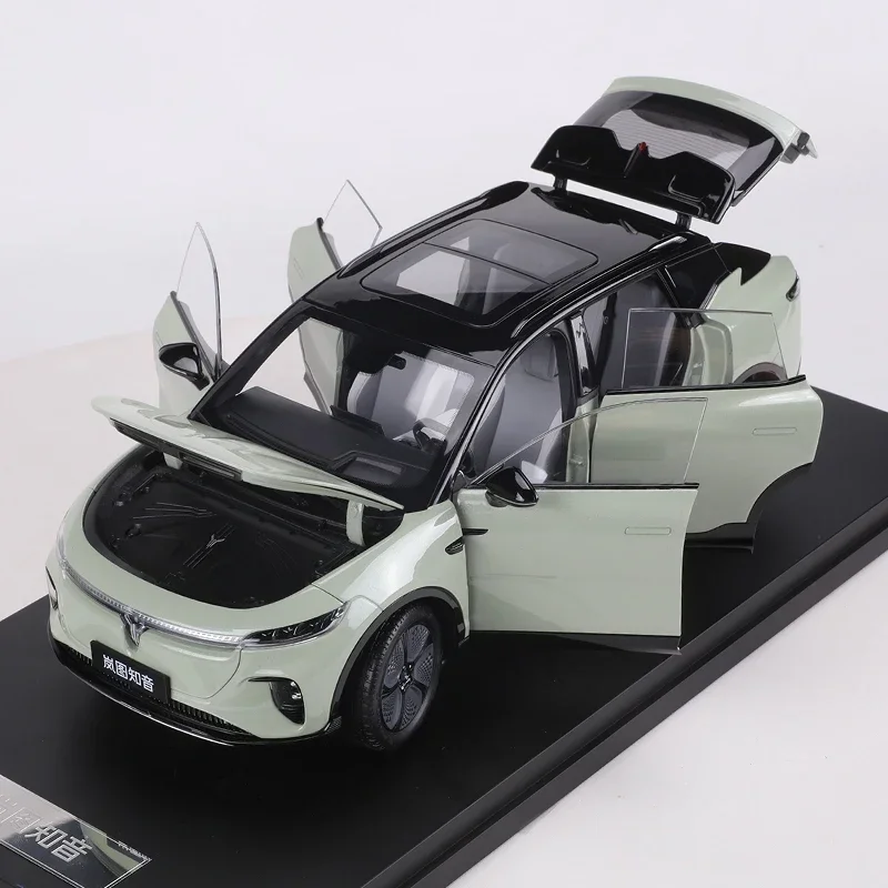 1:18 Dongfeng Lantu Zhiyin الفاخرة EV من Dongfeng Motor سبيكة نموذج سيارة معدنية