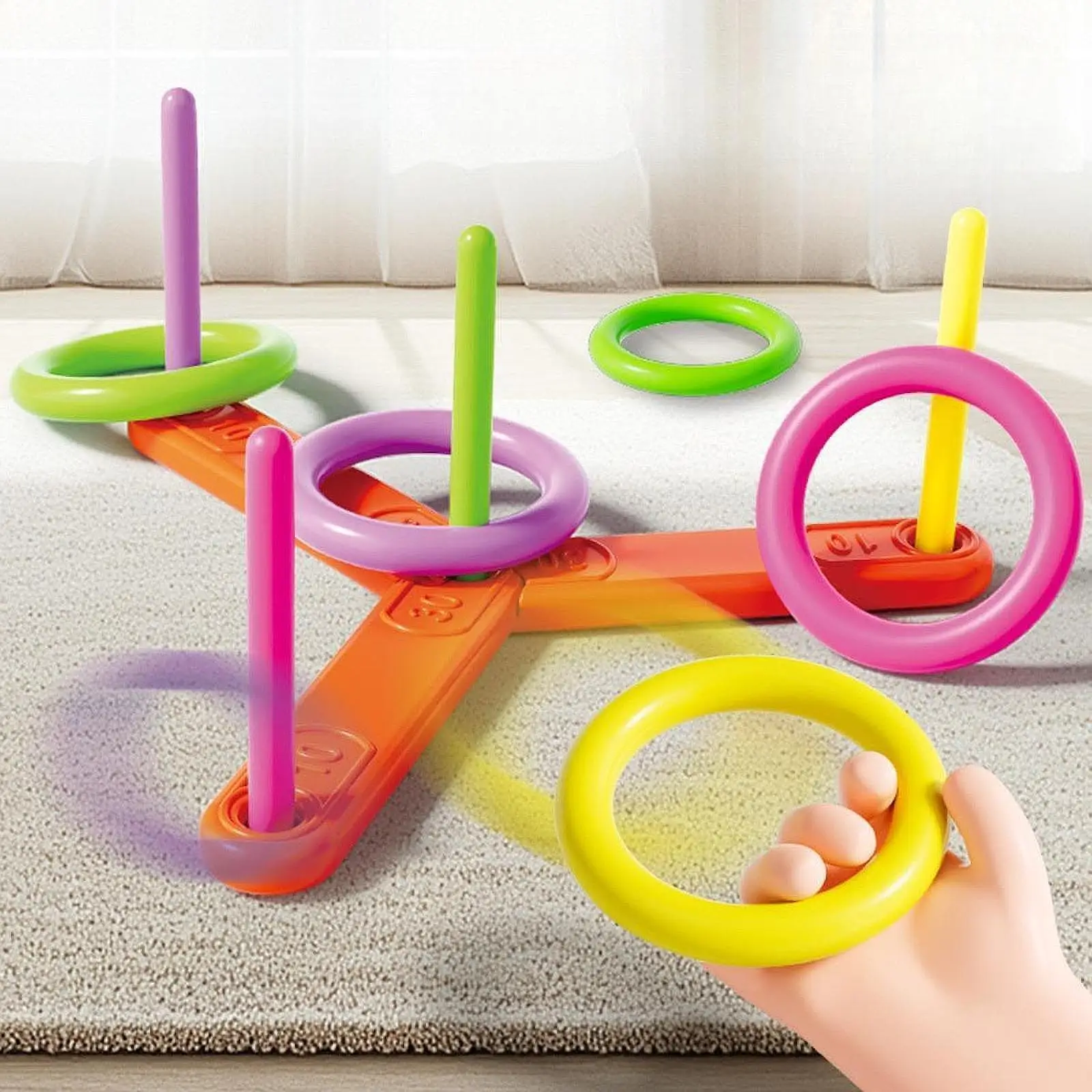 Ring Toss Toy Early Developmen Toy Motor Skills Parent-child Interactive Toy