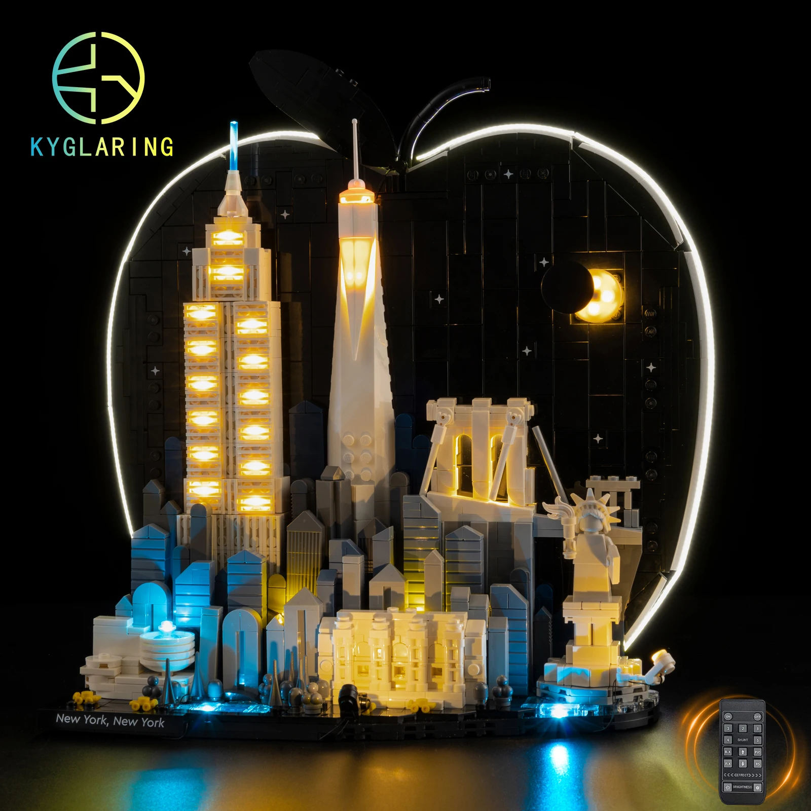 Kyglaring Led Lighting Set Diy Toys for Lego New York City – The Big Apple 21066 Building Blocks (No Model) view 3