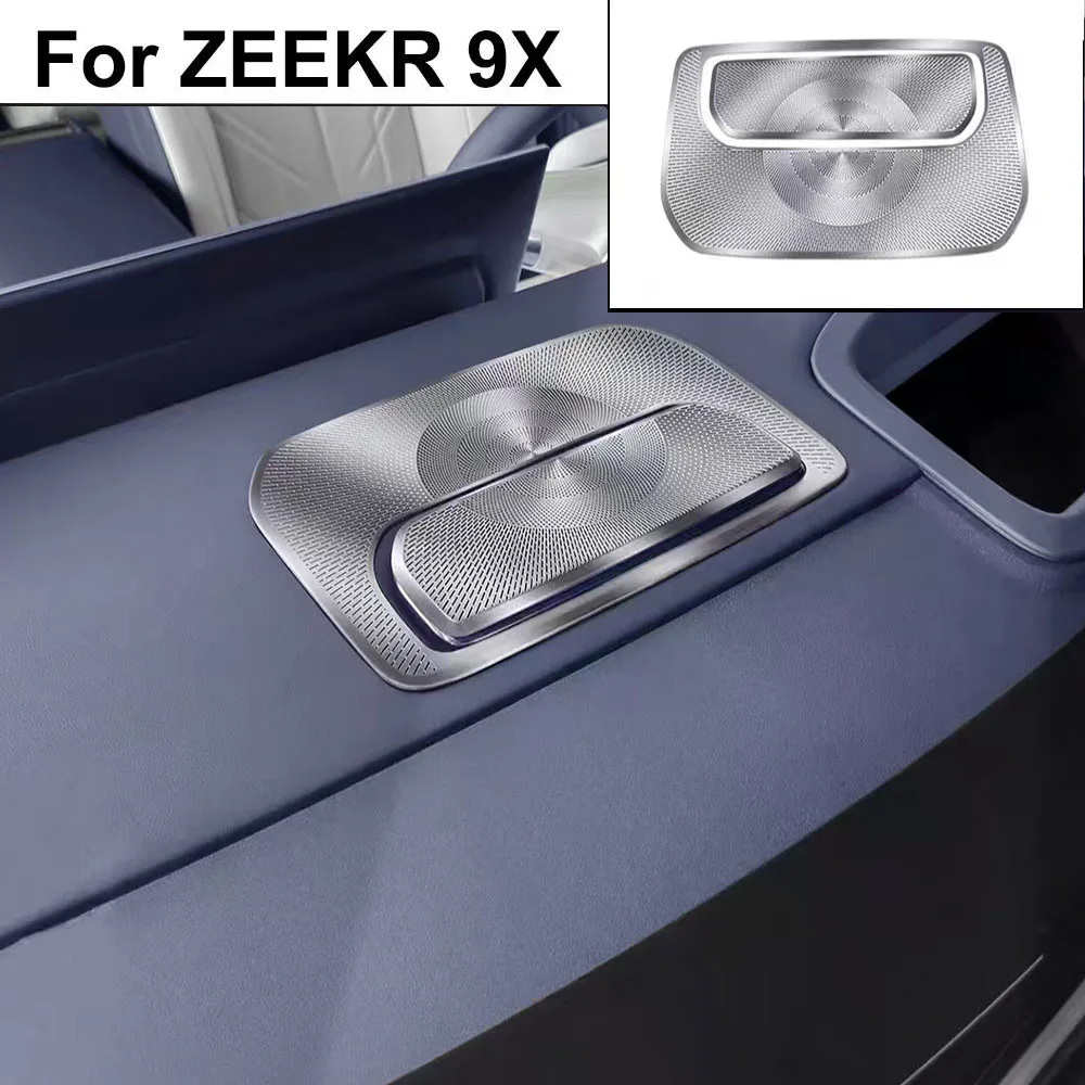 

Fit For ZEEKR 9X 2025 2026 Stainless Steel Dashboard Speaker Cover Car Interior Accessory