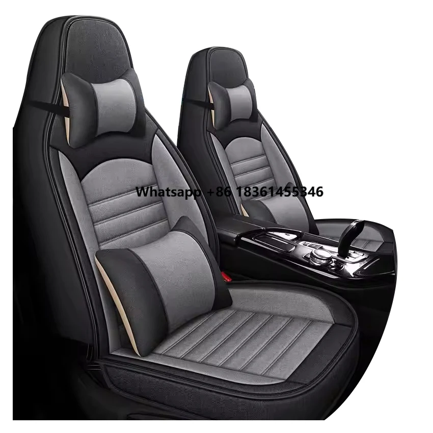 Available Interior Accessory Fashion Business Dynamic Style Universal Leather Car Seat Covers Full Set