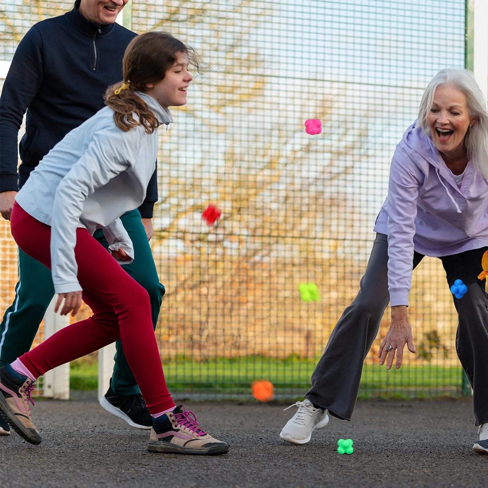 6 pièces balle de réaction exercice balles d'entraînement entraînement agilité rebond gardien de but homme