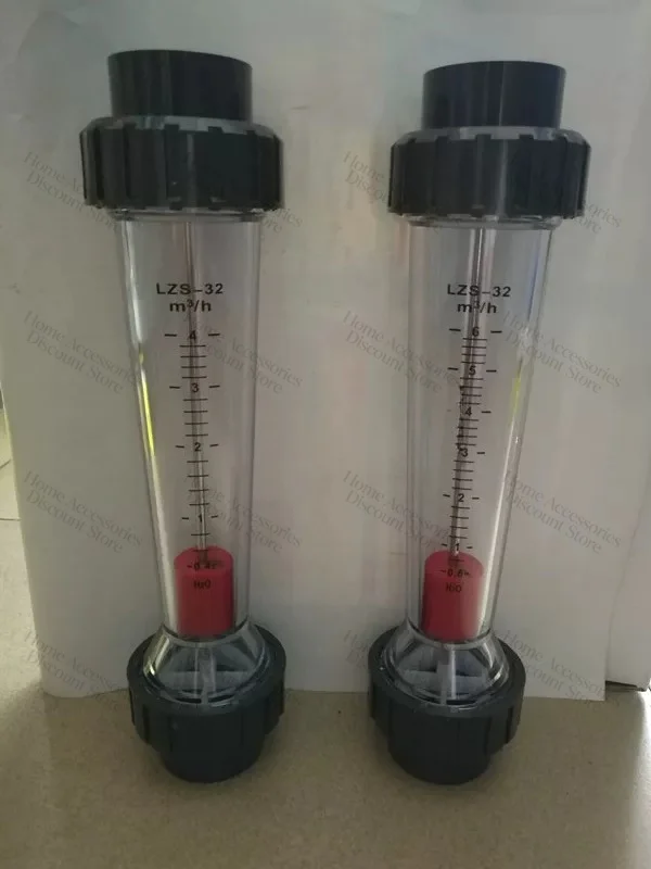 PVC Plastic Tube Type Rotor Flowmeter LZS-32D Liquid Tube Type 0.4-4 M3/h Sewage Treatment