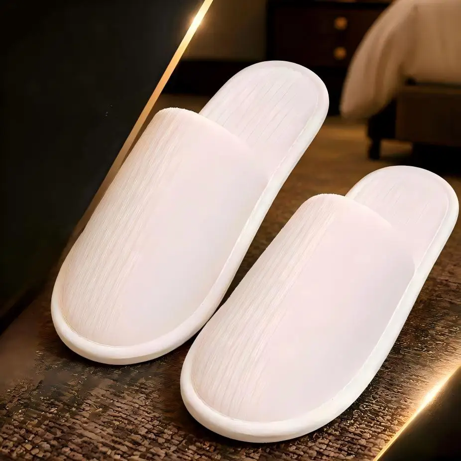 10 Pcs Portable Disposable Slippers Non Slip Indoor Slippers For Home Hotel Homestay Travel Spa Guest Disposable Footwear image 3