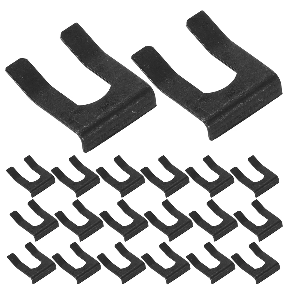 

20pcs Metal Line Clips U-Shaped Heavy Duty Car Motorcycle Truck Hose Retainer Clamps Vehicle Cable Fixing Locks Retaining