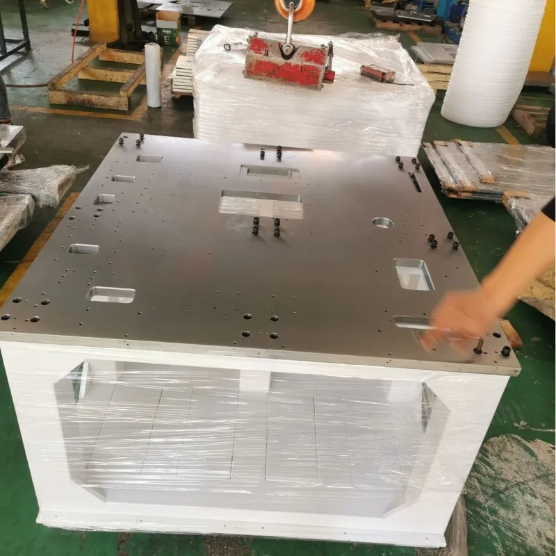 

CNC machining welding frame, large plate large parts to map incoming gantry milling
