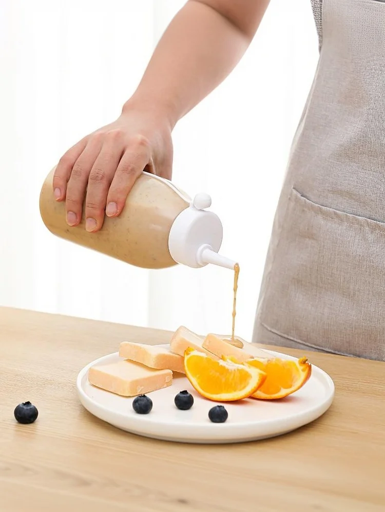 

350/650 ML Plastic Squeeze Bottles Condiments Dispenser Ketchup Mustard Sauce And Seasoning Bottle Kitchen Utensils
