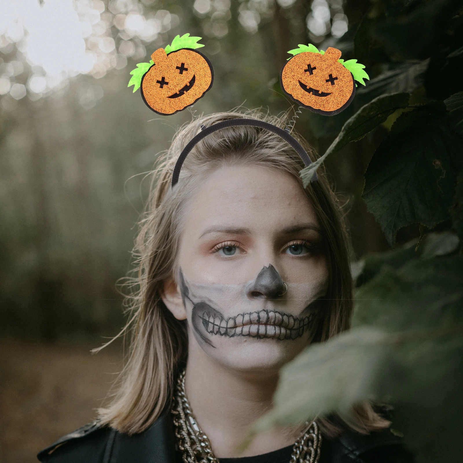 

4 Pcs Headband Decoration Halloween Party Headbands Indoor Scary Pumpkin Headwear Non-woven Fabric for Headdress Child