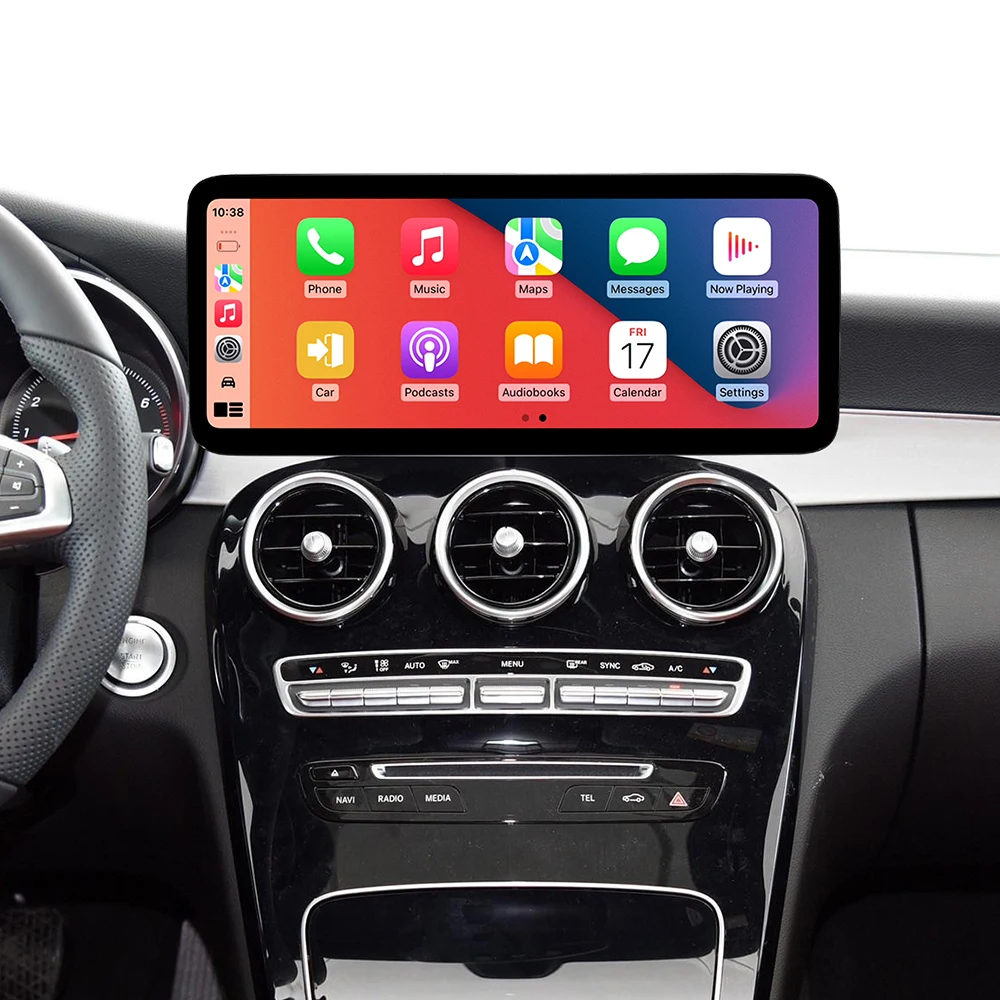 

Новый 12.3-дюймовый автомобильный мультимедийный центр на Snapdragon 680 (8 ядер), с узкой рамкой, 2K LQED экраном, Android 14, CarPlay, для Mercedes-Benz C-класса W205, GLC W447 (2015-2018), с поддержкой Bluetooth