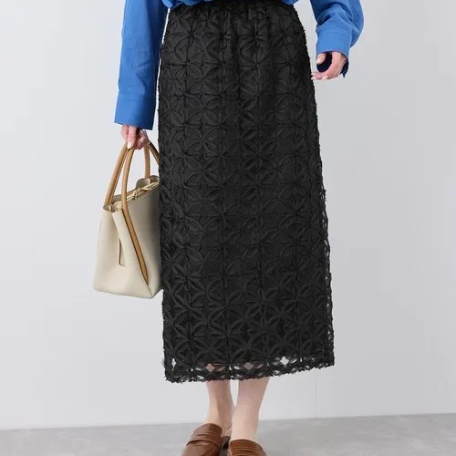 Sommer Neue Hohe Taille Lange Spitze f Rock frauen Ele Süße Ba Schlitz Midi Rock A0503 Elastische Taille Abnehmen