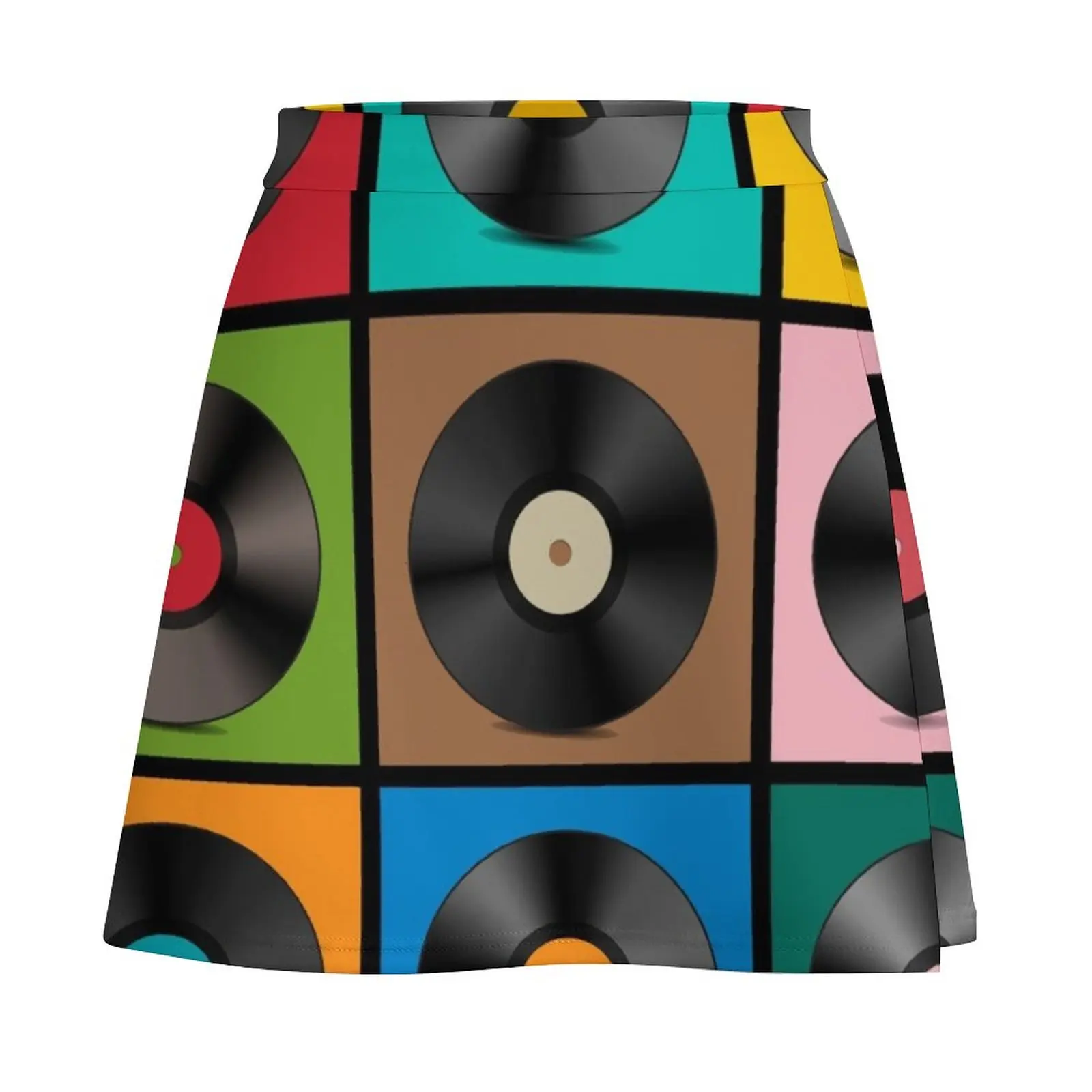 Vinyl collage Mini Skirt skirts for womens 2023 Skirt satin korean style skirt skorts for women