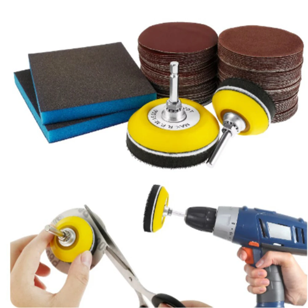 

1 комплект 80-3000 # Набор шлифовальных дисков для дерева, металла, пластика, полировки, угловой шлифовальный станок, вращающиеся инструменты, аксессуары, простая замена