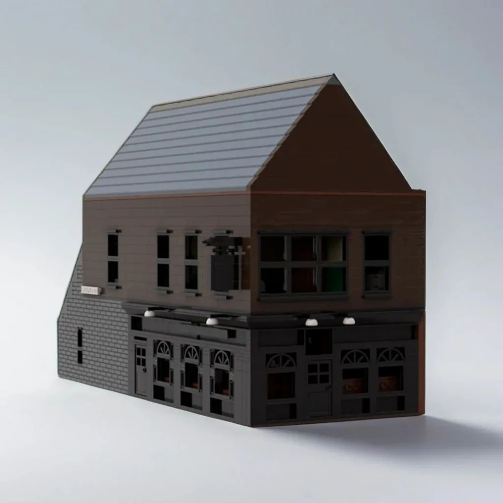 

3149pcs MOC The Garrison Pub Peaky Blinders Bar Counter DIY Model Building Blocks Birthday Toys Gift for TV Fans