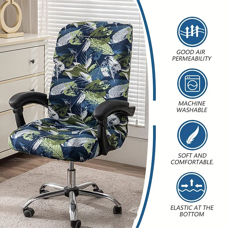 Funda estampada para Silla de masaje, lavable, antiincrustante, para ordenador, Hotel, oficina