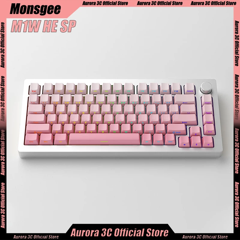 

Monsgeek M1W HE SP 3Mode Mechanical Gaming Keyboard Aluminum RGB Keyboard Hot-Swap Keyboards Adjustable Key Range RT Keyboards