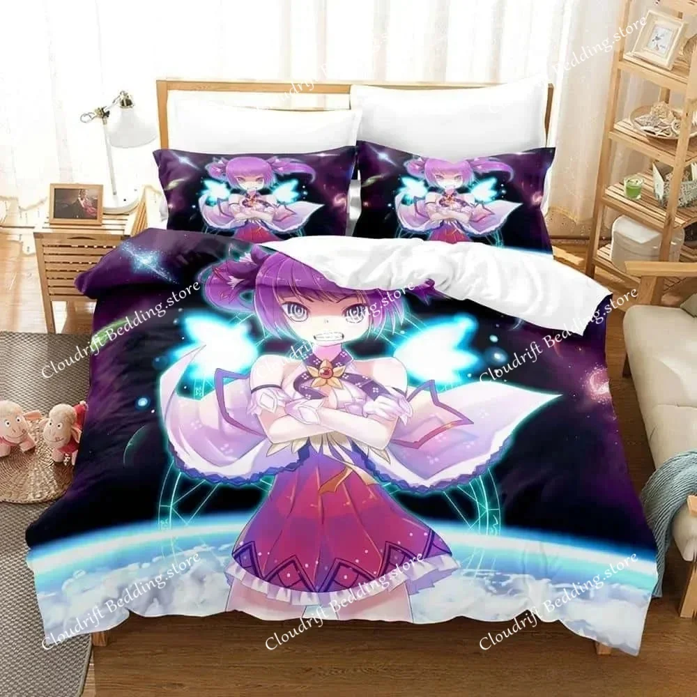 

Print Anime Elsword Bedding Set Single Twin Full Queen King Size Bed Set Adult Kid Bedroom Duvet cover Sets For Home Textiles