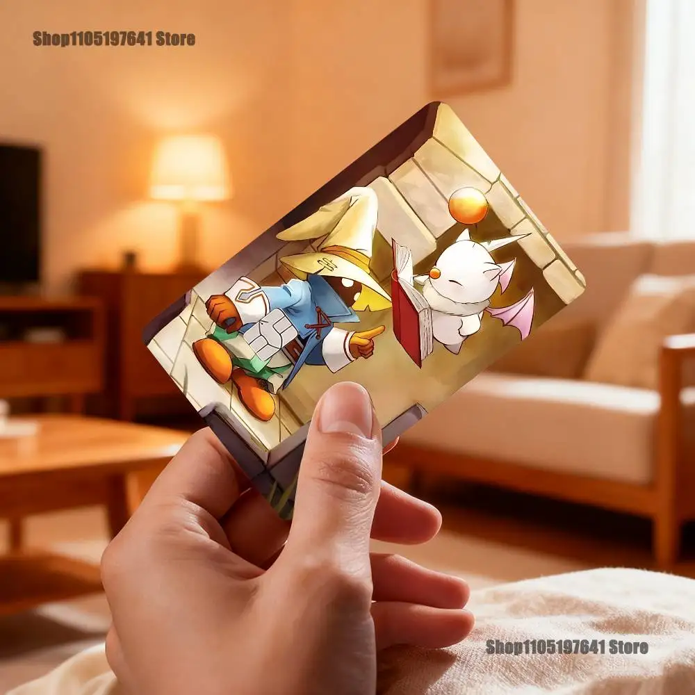 Moogles F-Final Fantasy Vivis Card Stickers Credit Visa Debit Bank Charge Card Bus Metro Waterproof Sticker Decal Decoration