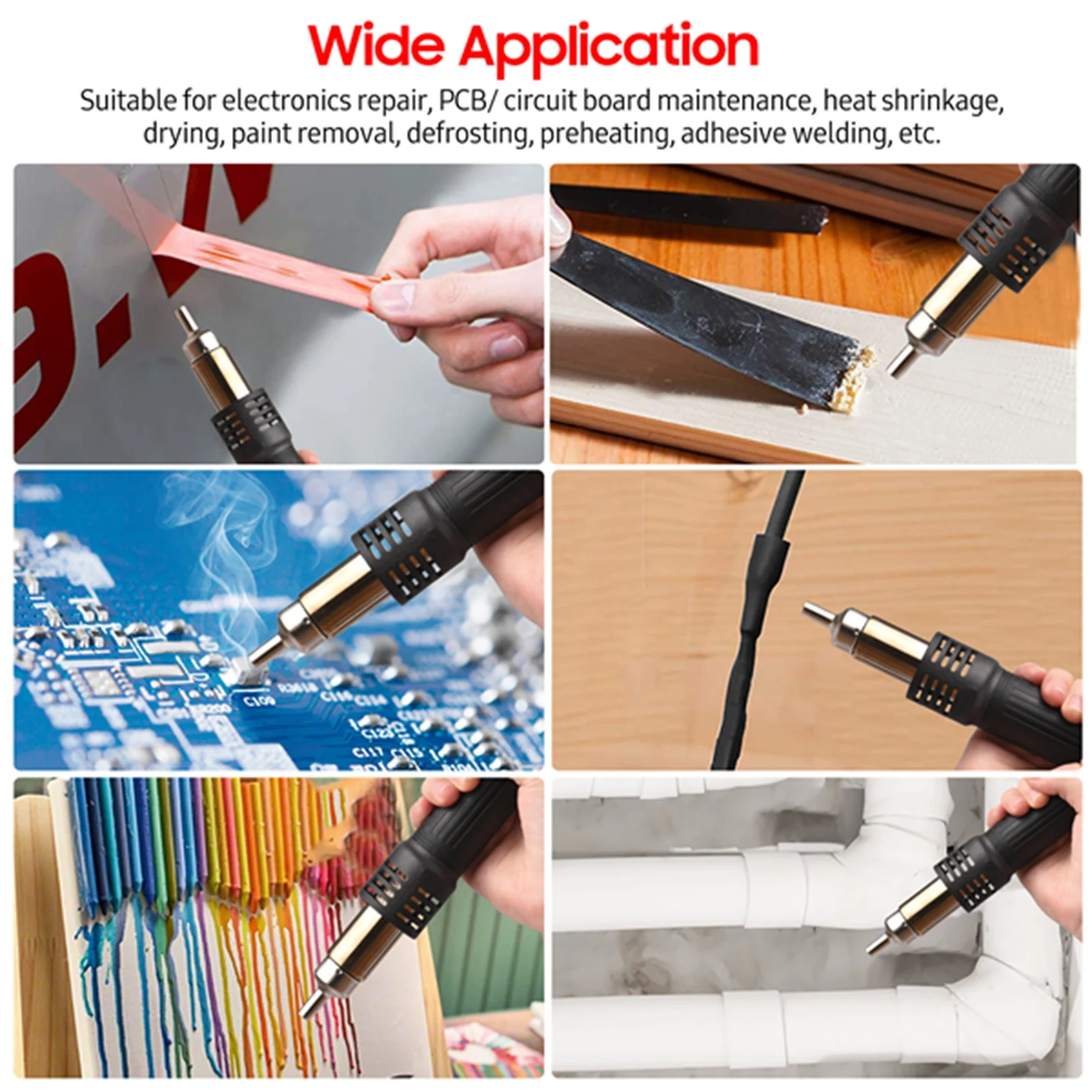 700 W Lötstation Tragbare Digitale Heißluftpistole BGA Rework Lötstation Heißluftgebläse Heißluftpistole Entlöten Einstellbar