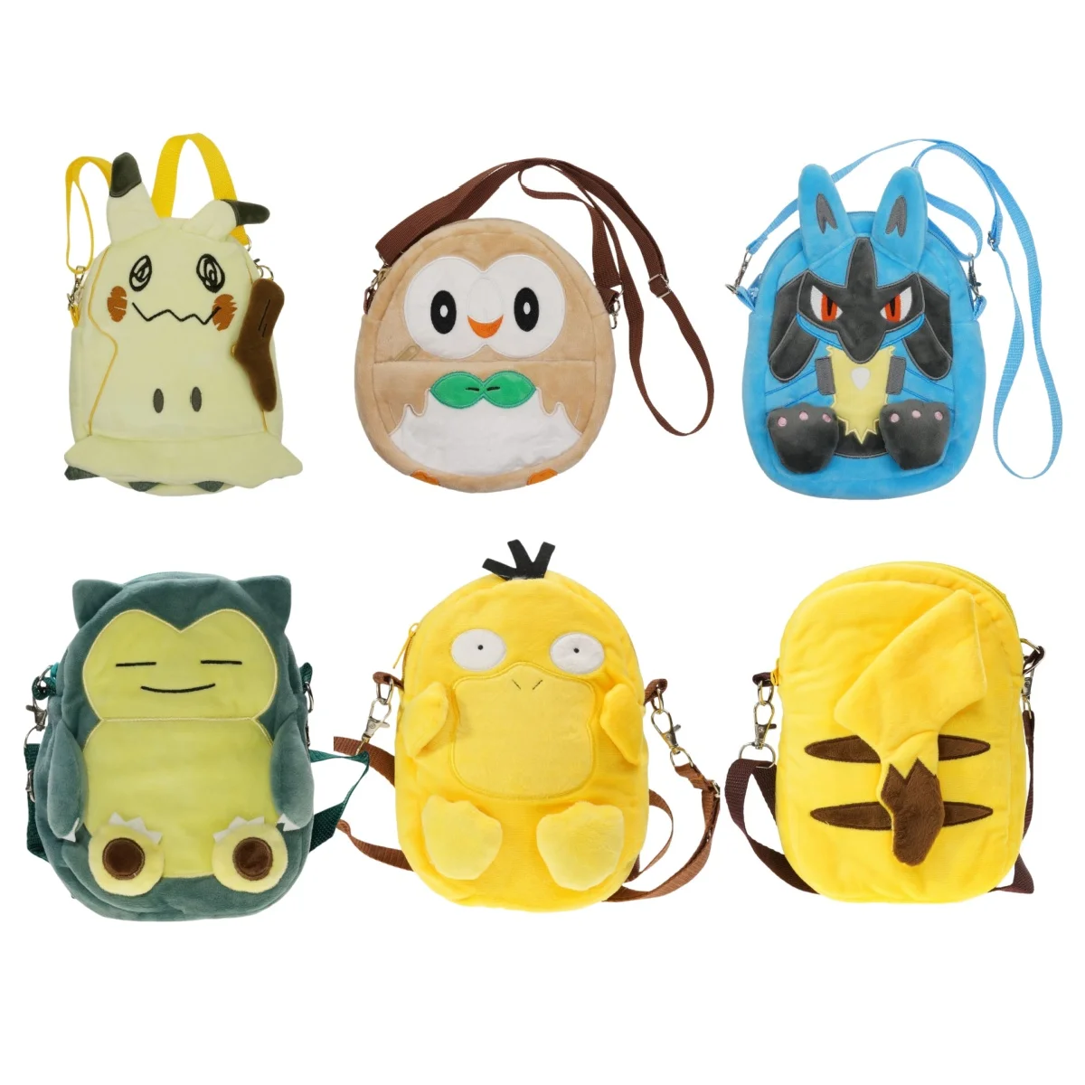 Cute Pokémon Plush Crossbody Bag Mini Coin Purse Cartoon Elf Shoulder Bag Kids Casual Small Pouch Children Daily Gift