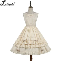 Sweet Lolita JSK Dress Embroidered Neck Casual Short Party Dress ~ Miss Nelly by Strawberry Witch