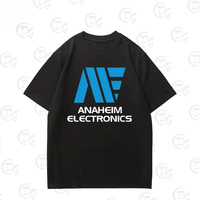 The Gundam Mobile Suit Gundam Anaheim Electronic AE Logo Short-sleeved T-shirt Is A Casual and Comfortable Tee2025 Summer Trend