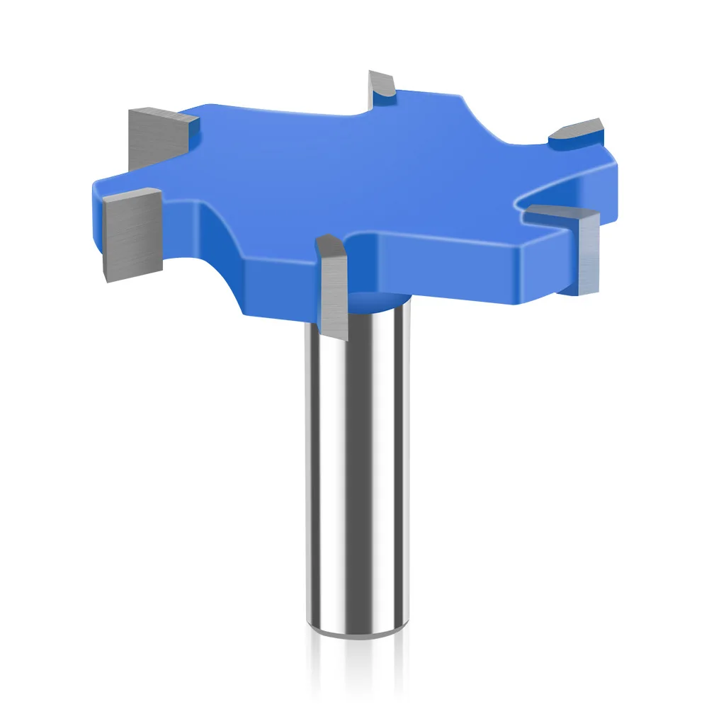 1PC 1/2 "นิ้ว 12.7MM 12MM Shank Milling CUTTER 6 EDGE T ประเภทเครื่องตัดไม้เครื่องมือ Router Bits สําหรับงานไม้