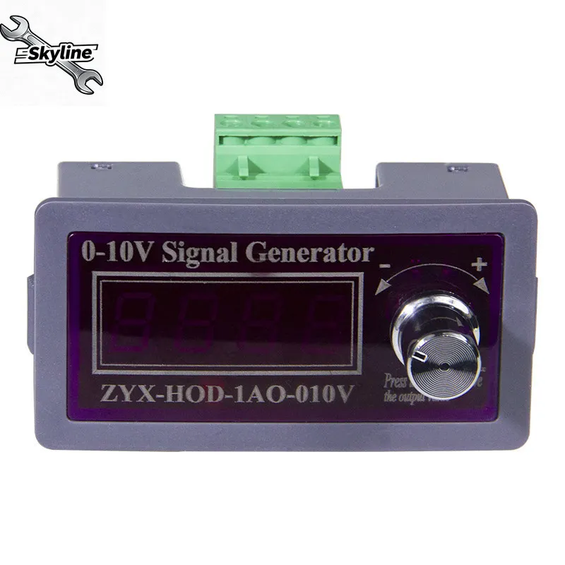 Servo motor potentiometer speed controller with adjustable positive and negative ±10V, 0-10V + 5V signals for analog output.