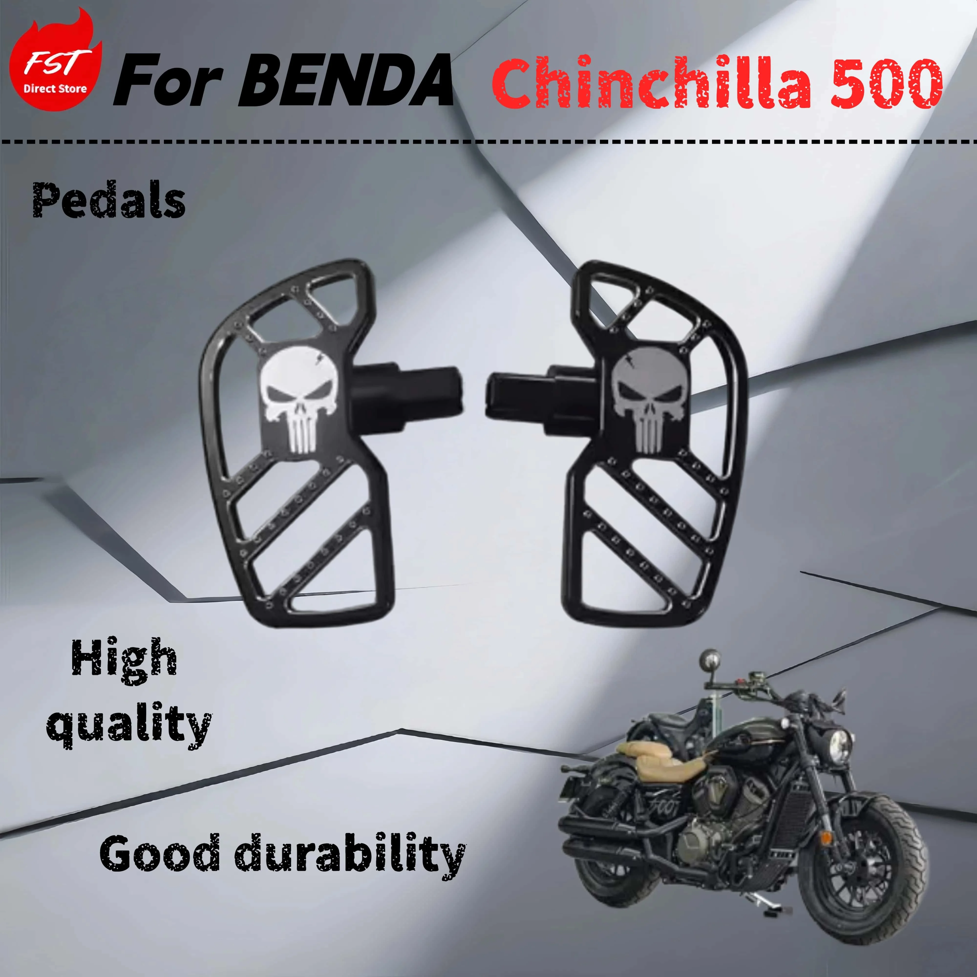 

For Benda Chinchilla 500 modified widened footrest front and rear shift lever non-destructive installation