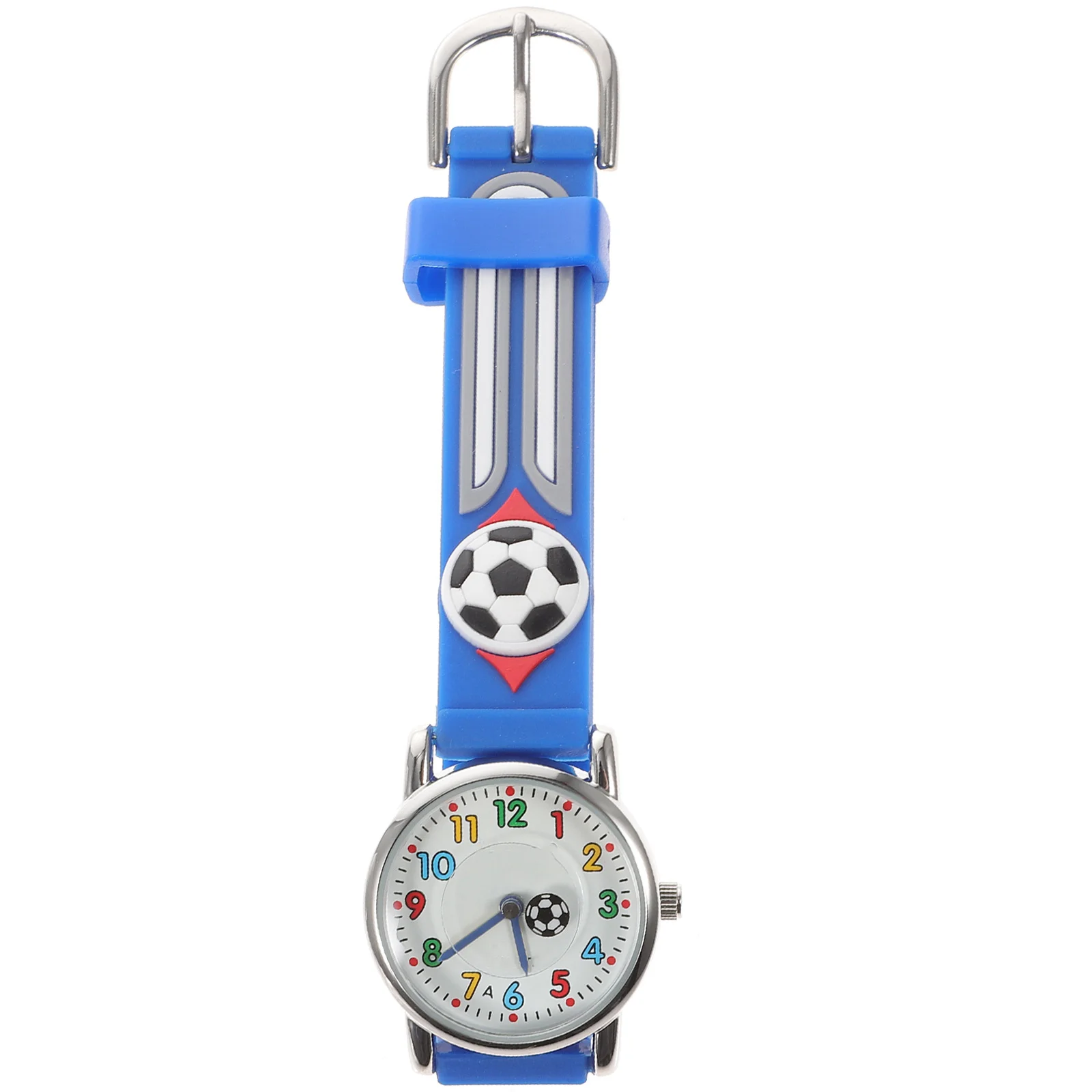 ساعة كرة القدم بتصميم كرتوني لطيف، ساعة يد كاجوال بتوقيت رقمي، حزام مريح، ساعة كرتونية #5
