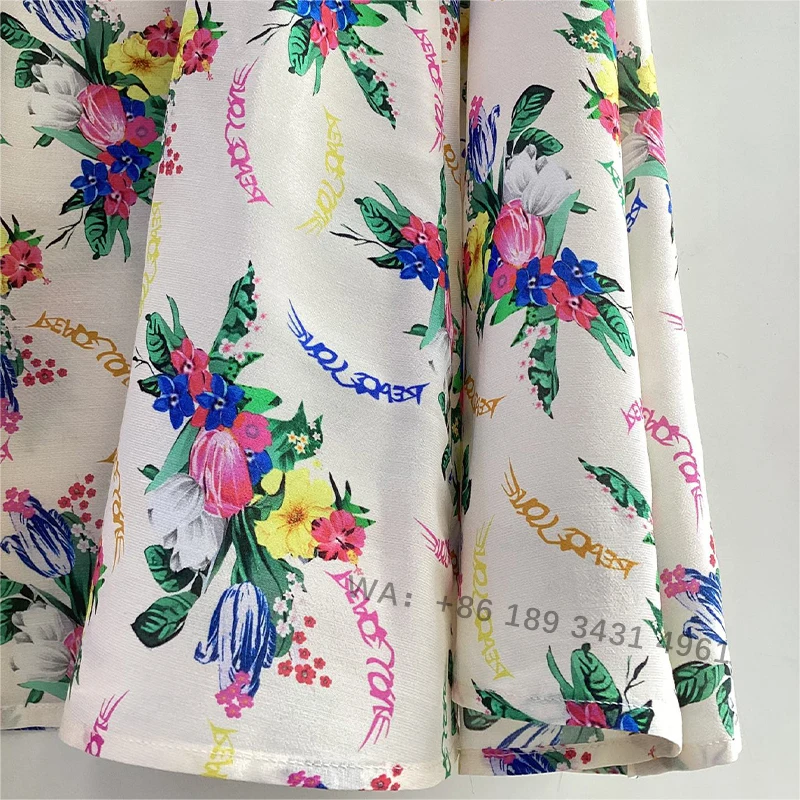 Zadig, falda para mujer, faldas por debajo de la rodilla de rayón con estampado de alas coloridas elegantes para mujer, vestidos medio a la moda con estampado Floral, falda de verano para mujer