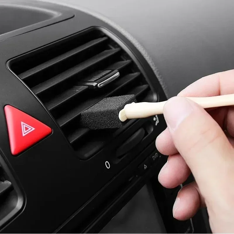 Car AC Vent Cleaner Brush, Air Conditioner Ventilation Cleaning Tool, Auto Interior Detailing, Dust Removal, Soft Wash Duster