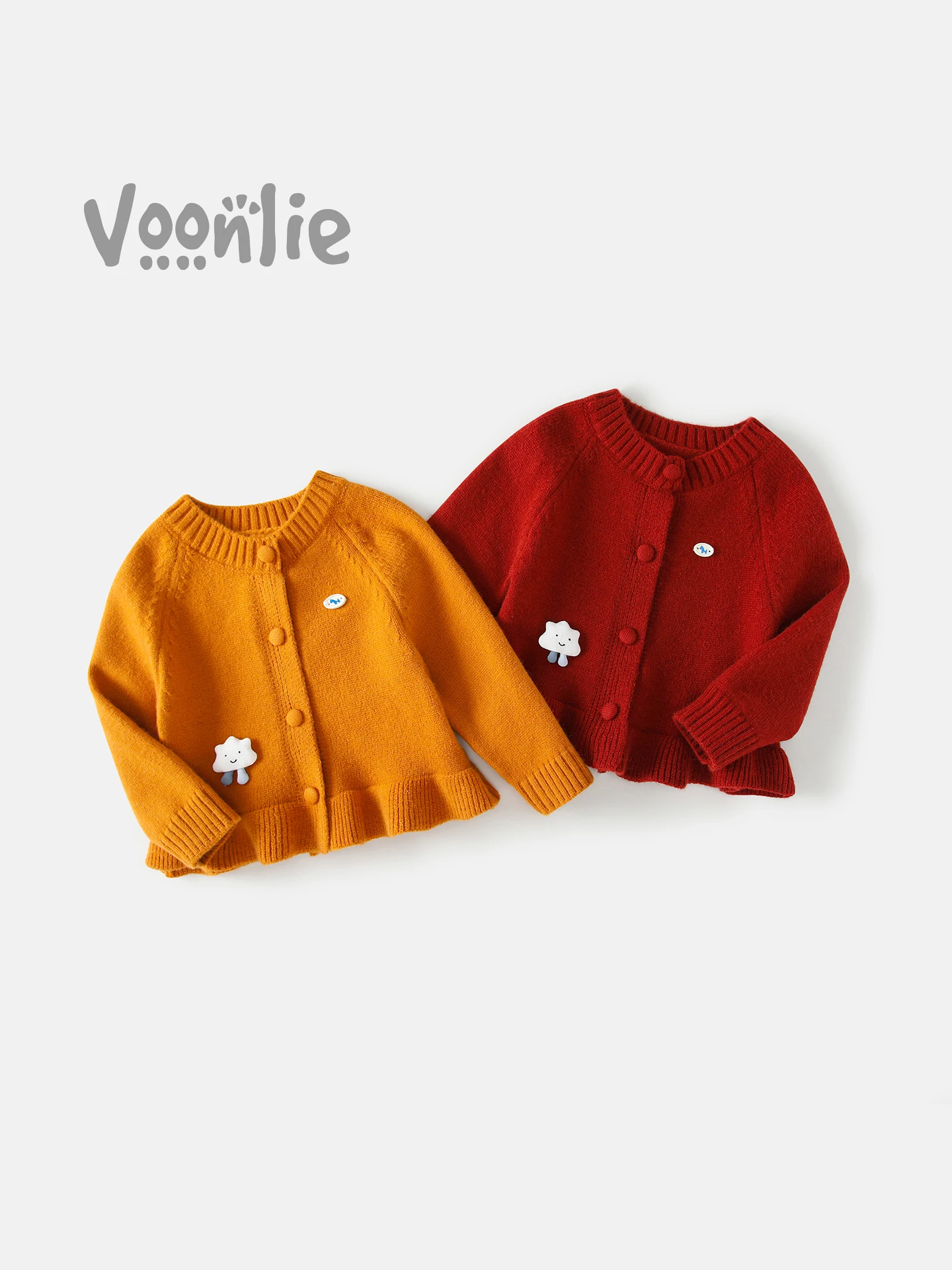 stylish-knitted-long-sleeve-cardigan-for-girls-autumn-wear-children's-clothes-soft-comfortable-sweet-style-round-neck-single