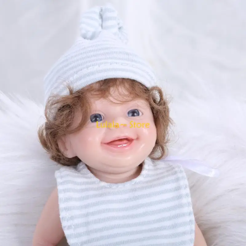Y4QA Muñeca 6 pulgadas, muñeca cariñosa cuerpo completo silicona para niño, juguete juego para padres,