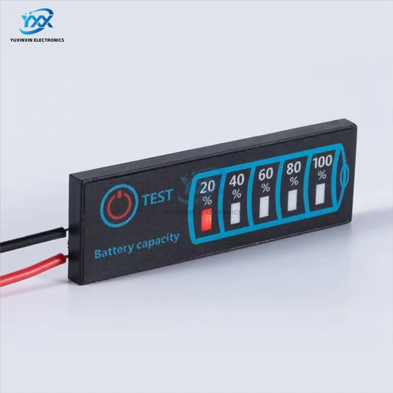 1PCS DC5-30V Battery Level Indicator Board Power Percentage Display Meter Lithium Iron Lead Acid Battery Pack