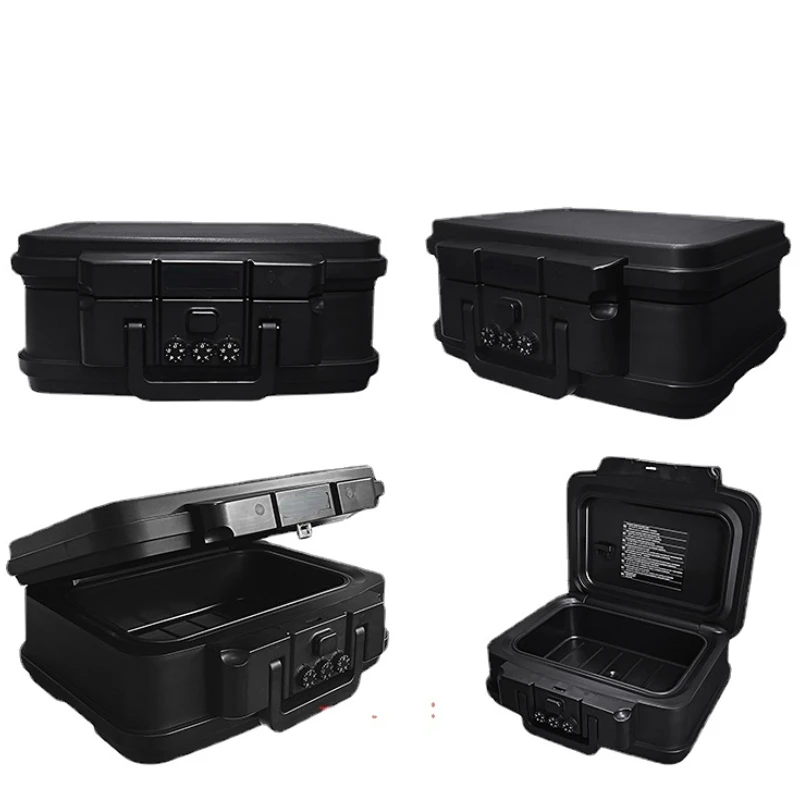 Household Fireproof Mechanical Password Safe Box Portable Flip-up Safe Box Waterproof Vehicle-Mounted Storage Box