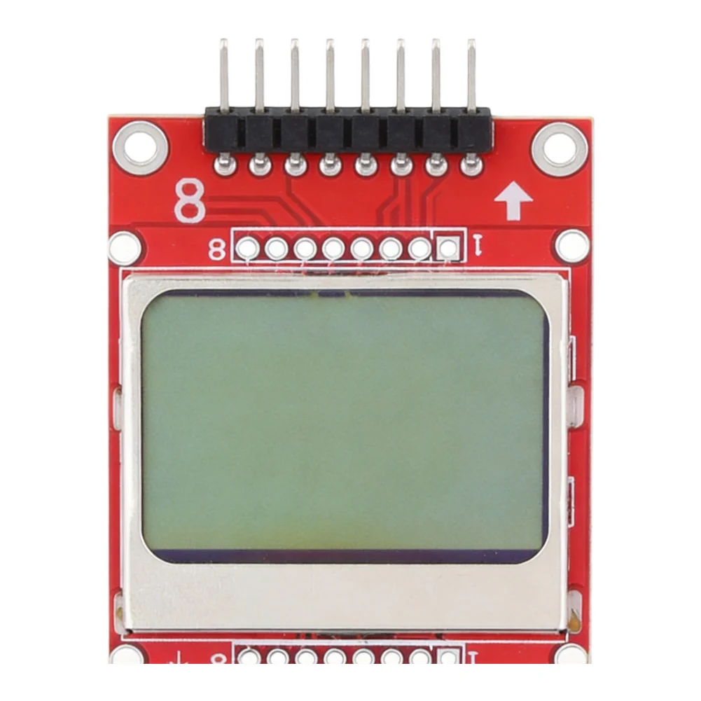 84x48 Pixel LCD Display with White Backlight Designed for 5110 Compatible Projects Including for avr for spi and MCS51